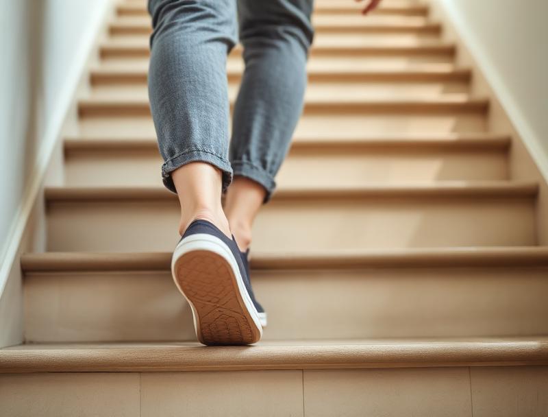 Treppensteigen als natürliche Beinübung für mehr Kraft